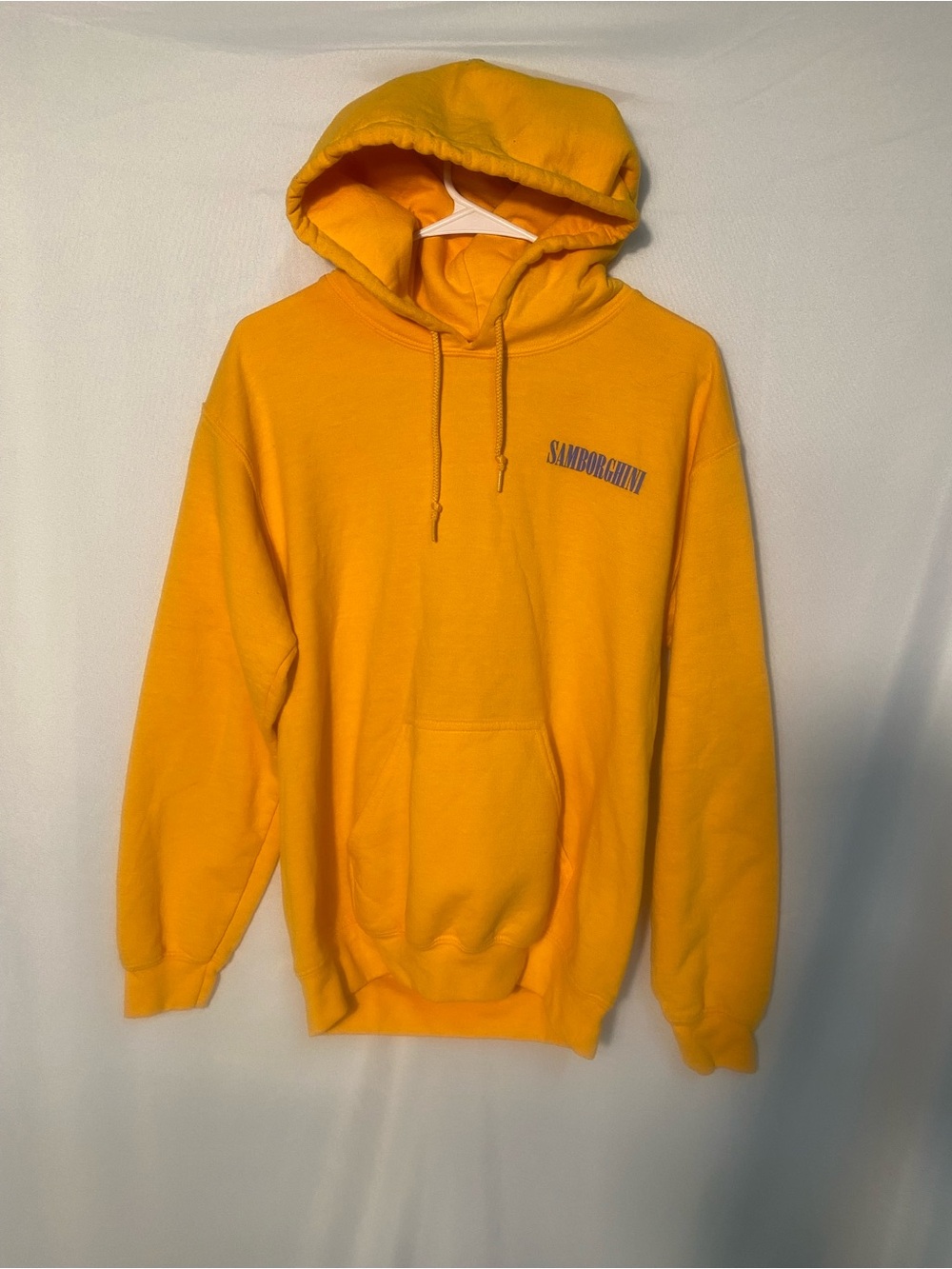 Samborghini 90’s Men's Hooded Sweatshirt - Yellow